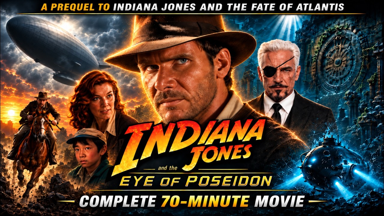 ⁣THE LOST INDIANA JONES MOVIE | EYE OF POSEIDON — Complete 70-Minute Fate of Atlantis Prequel
