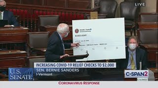 Bernie Sanders GOES OFF On McConnell & Republicans For Blocking $2,000 Checks, Shows Trump Tweet!