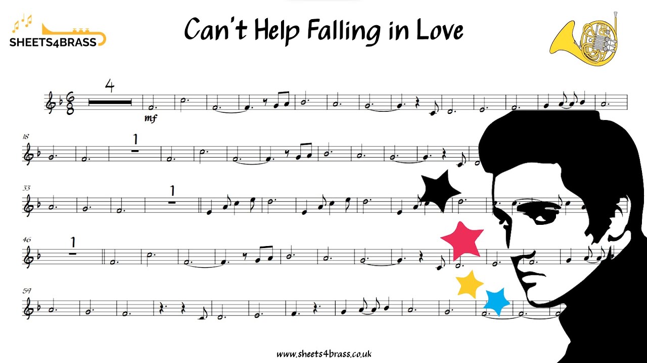 Can’t Help Falling in Love | French Horn Solo with Sheet Music and Play Along