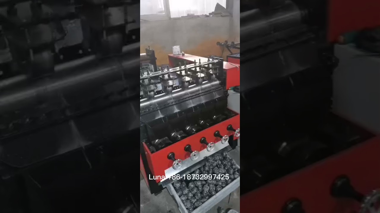 5header Stainless steel scrubber making machine from China factory