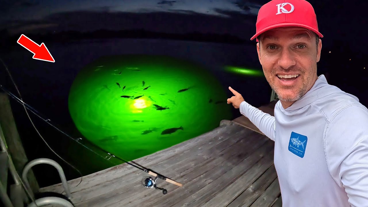 Found a Pier with a Loaded Dock Light! *Catch & Cook*
