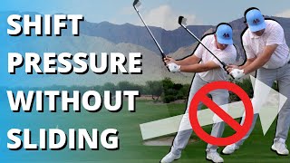 How To Correctly Shift Pressure And STOP Sliding In Your Golf Swing