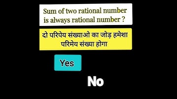 Sum of two rational number is always rational number #shorts #viral