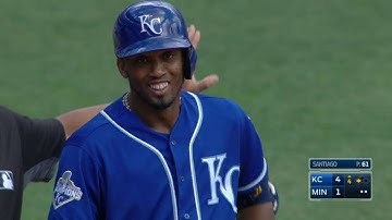 KC@MIN: Escobar lifts a two-run triple in the 4th