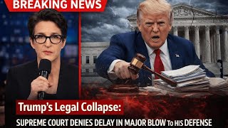 Trump’s Legal Collapse: Supreme Court Denies Delay in Major Blow to His Defense