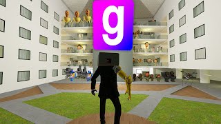 Mechanical BOOMBOX MAN in a hotel with a family of Skibidi Toilets In Garry's Mod! screenshot 3