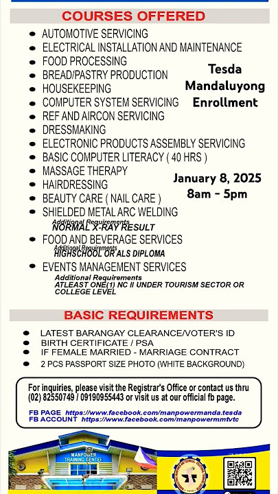 TESDA Mandaluyong Enrollment
