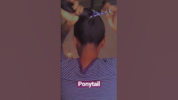 High ponytail Using scrunchie #hairstyle #shorts #yoytubeshorts #subscribe