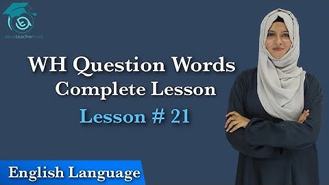 WH Question Words | English Language Course | Apna Teacher