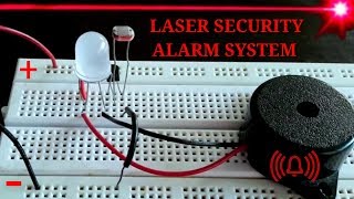 How to make a Laser Tripwire Alarm Circuit on a Breadboard [HD]