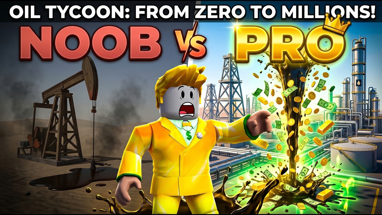 Oil Tycoon gameplay video: Roblox Oil Empire 🛢️🔥 From Noob to Pro! Building the Ultimate Oil Tycoon