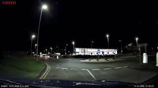 Minehead To Dunster.  Xmas Night drive,