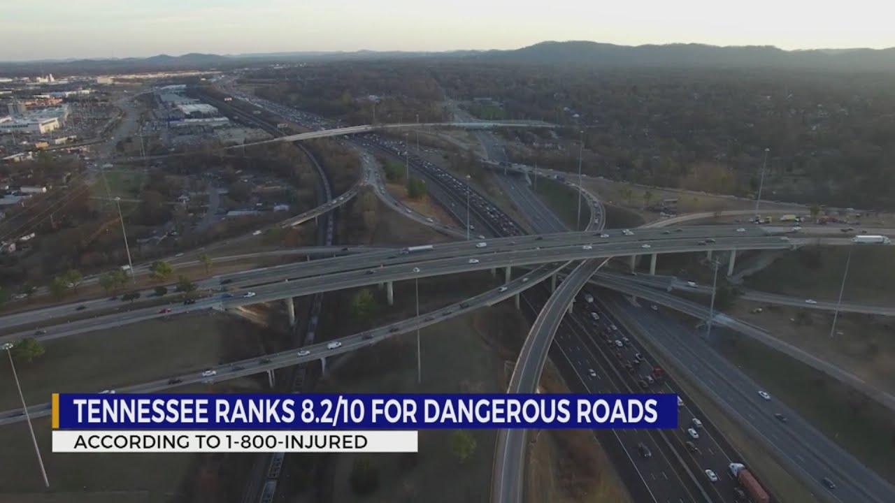Tennessee roads ranked 9th most dangerous in US - YouTube