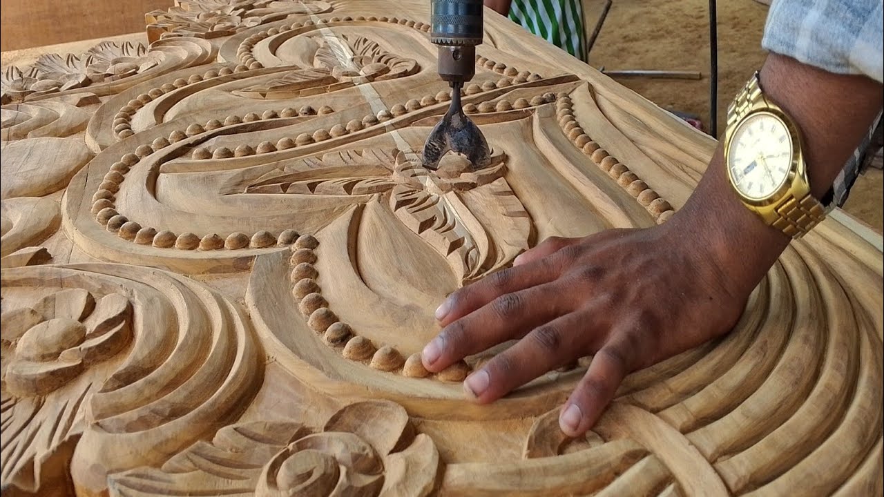How To Making Head Box Bed Wood Carving Design ✓ सीखो बॉक्स पलंग का डिजाइन बनाना 