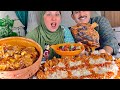 تحدى على وليمه فته🥘 كوارع 🍛🍗وموزه ضانى🍖