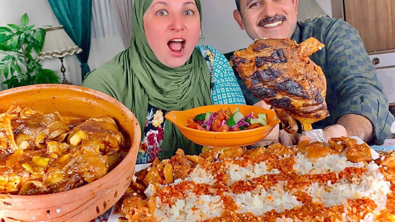 تحدى على وليمه فته🥘 كوارع 🍛🍗وموزه ضانى🍖