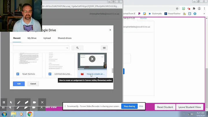 Submitting a google drive assignment with Canvas ASHLEY ELEMENTARY