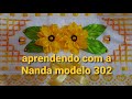 Girassol de fitas de cetim para toalhas modelo 302 parte 2