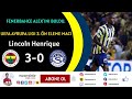 Fenerbahçe Alex'ini buldu.. LINCOLN ŞOV 3-0