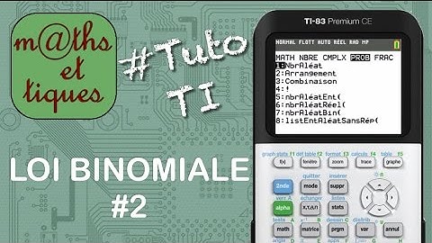 PROBA : Calculer une probabilité pour une loi binomiale (formule) - Tutoriel TI