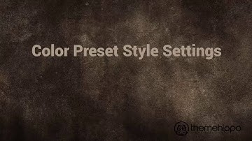 Color Preset  Styel Settings - Sink WooCommerce WordPress Theme By ThemeHippo