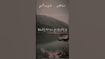 سورة التغابن:مَا أَصَابَ مِنْ مُصِيبَةٍ إِلَّا بِإِذْنِ اللَّهِ ۗ  رعد الكردي جميل صوت #quran 😌🥲
