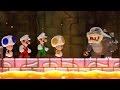 New Super Mario Bros Wii - All Bosses (4 Players)