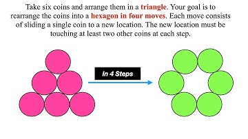 IQTest - Can you rearrange the coins from Triangle into a hexagon in four moves ? || Logical Puzzles