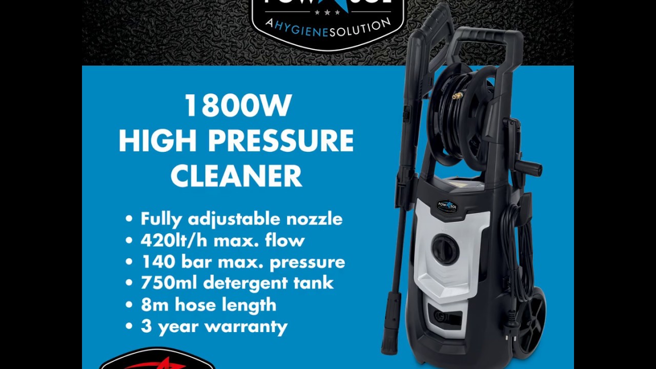 Powasol 1800W High Pressure Cleaner