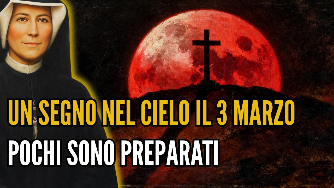 La Luna di Sangue e la profezia di Santa Faustina: Ciò che vide per il 3 marzo è spaventoso