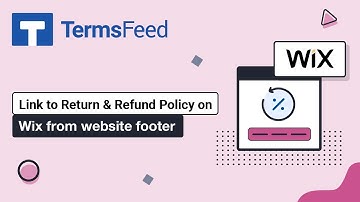 Link to Return & Refund Policy on Wix from website footer