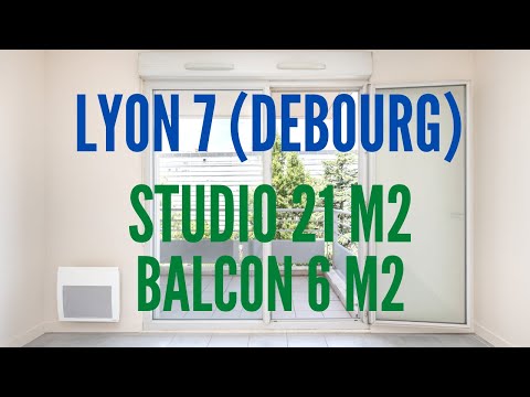 LYON 7 - Récent studio de 21m2 avec balcon de 6m2