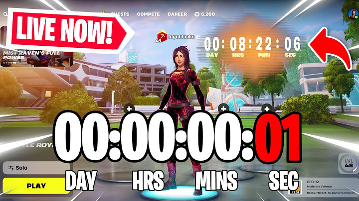 FORTNITE EVENT IN-GAME LOBBY COUNTDOWN LIVE🔴 24/7 & Fortnite Chapter 6 Season 4 Countdown!
