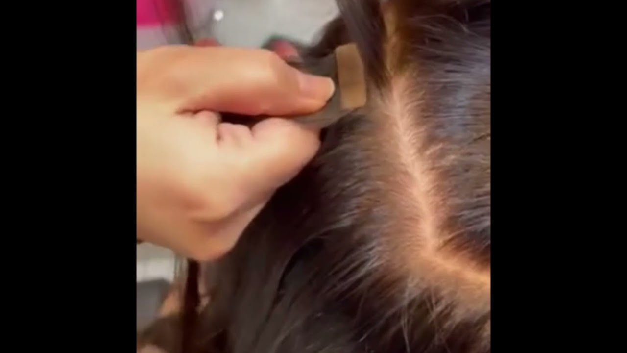 Láthatatlan Invisible Tape-in hajhosszabbítás