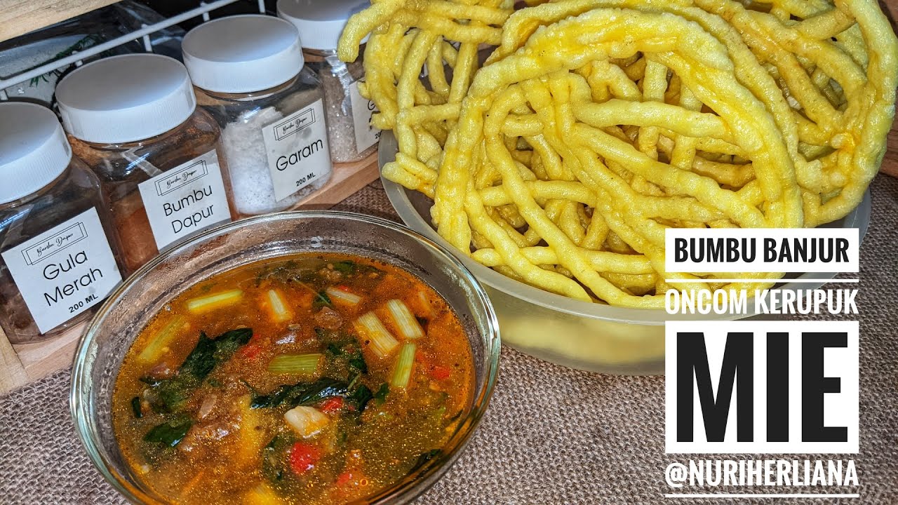 Resep Bumbu Banjur Oncom Kerupuk Mie #Ramadan_Day12 - YouTube