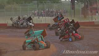 hot laps 360 in  sprint car at Lincoln speedway tv cam screenshot 2