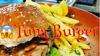 Tuna steak burger |chefgyan| -