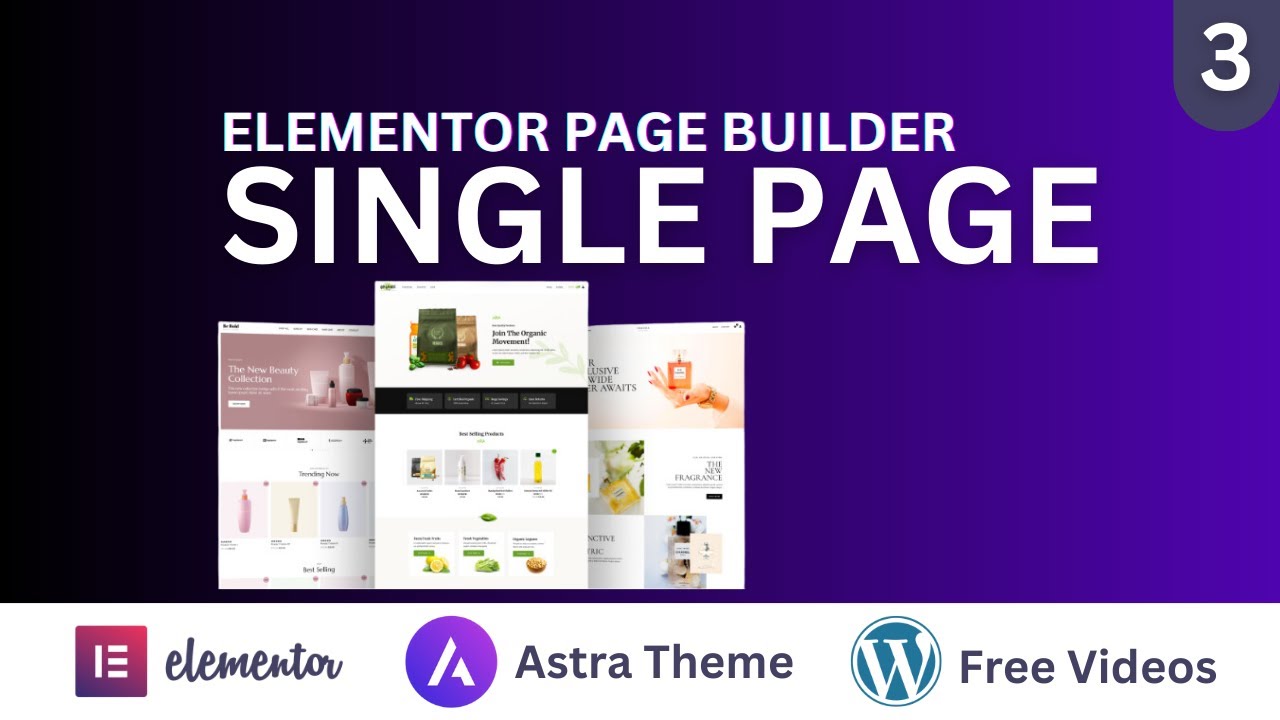 03. How to Make Single Page | Elementor Pro | Wordpress | Astra Theme ...