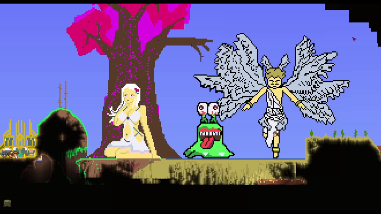 Terraria Pixel Art Lucimon For The Digimon Fans Youtube