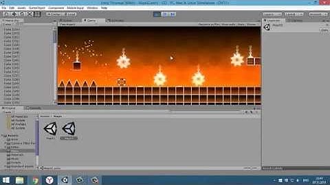 Клон Geometry Dash на Unity 5 #1