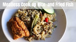 Meatless Pigeon Peas Cook-up Rice with Okra and Fried Fish by Jehan Powell 768 views 3 months ago 3 minutes, 51 seconds