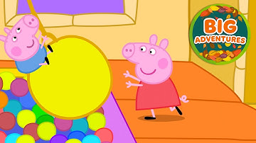 Peppa Pig Visits the NEW Soft Play! 😝 Peppa & George: Bouncy Maze | Big Adventure|Tales | 30 Minutes