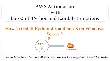 Installing python 3.x and boto3 on windows server to work with AWS Services