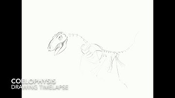 Dinosaur Drawing Timelapse