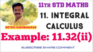 11th Std Maths Example 11.32(ii) Integrate e^x/ e^x-1 with respect to x
