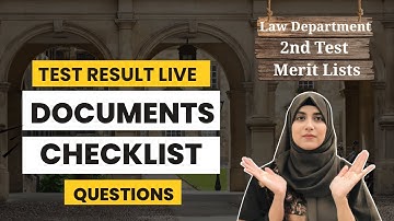 GCUF Admissions 2025 | Documents Checklist for your Admission | Everything you need to Know