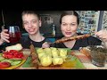 МУКБАНГ ЛЮЛЯ-КЕБАБ ПО-КАВКАЗСКИ/КАРТОФЕЛЬ/МОРСКАЯ КАПУСТА/MUKBANG LULYA-CAUCASIAN KEBAB/POTATO