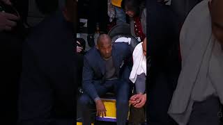 When Kobe kicked Nance Jr. out of his seat 😬 #shorts