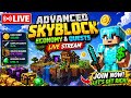 LIVE 🔴 Advanced Skyblock Gameplay | Economy, Quests &amp; Getting Rich 💰🔥
