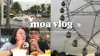 MOA VLOG • nadulas nanaman sa skating? naihi sa ferris wheel?